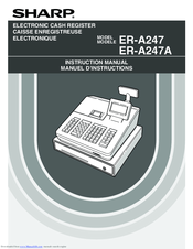 Sharp ER-A247A Instruction Manual