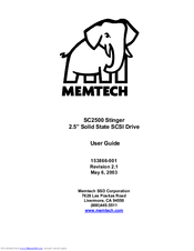 Memtech SC2500 Stinger User Manual
