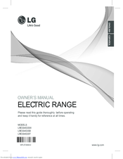 LG LRE30453ST Owner's Manual
