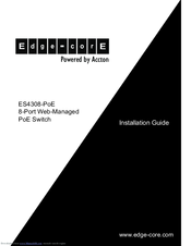 Edge-Core ES4308-POE Installation Manual