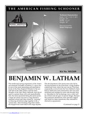 Model Shipways BENJAMIN W. LATHAM MS2109 Instruction Manual