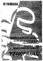 Yamaha YZ400FLC Service Manual