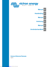 Victron energy VER Manual