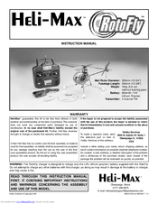 Heli-Max RotoFly Instruction Manual