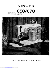Singer 670 User Manual