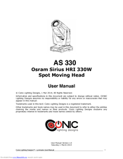 Osram AS 330 User Manual