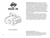 ADJ IKON IR User Instructions