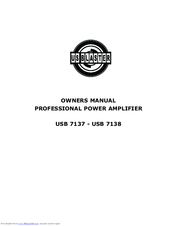 US Blaster USB 7138 Owner's Manual