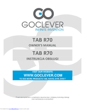 Go Clever TAB R70 Owner's Manual