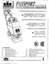 Windsor passport Owner's Manual