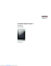 merten U.motion Client Touch 7 Quick Start Manual