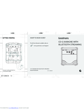 Goodmans XB16CDGBT Quick Manual