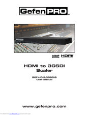 Gefen Pro GEF-HD-2-3GSDIS User Manual