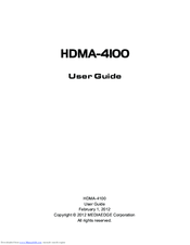 Mediaedge HDMA-4100 User Manual
