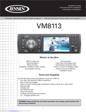 Jensen VM8113 Installation Manual