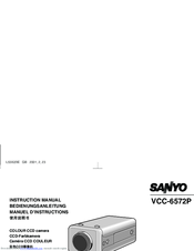 Sanyo VCC-6572P Instruction Manual