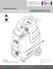 Parish 2001CS Instruction Manual