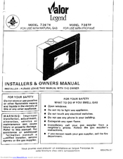 Valor 736TN Installer's & Owner's Manual