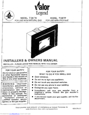 Valor 736TP Installer's & Owner's Manual