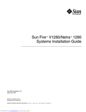 Sun Microsystems Sun Fire Netra 1280 Installation Manual