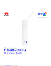 Huawei E170 HSPA Quick Start Manual