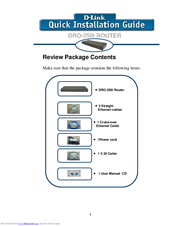 D-Link DRO-250i Quick Installation Manual