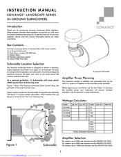 Sonance LS47SAT Instruction Manual