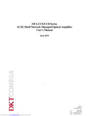 DKT Comega OFA-CCS series User Manual