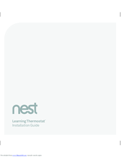 nest Learning Thermostat D3 Installation Manual