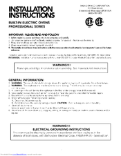 Viking Range VESO177C Installation Instructions Manual