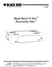 Black Box IT Pro LNA1000A User Manual
