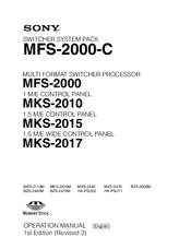 Sony MFS-2000-C Operation Manual