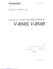 Toshiba V-804B Service Manual