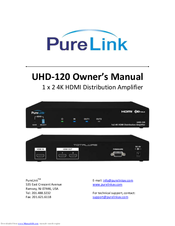 PureLink UHD-120 Owner's Manual