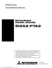 Mitsubishi S12A2-PTA2 Operation & Maintenance Manual