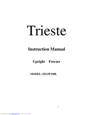Trieste ED-PF180L Instruction Manual