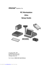 Micros Systems Ultra Setup Manual