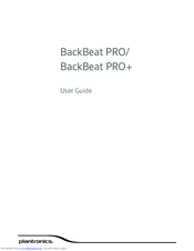Plantronics BackBeat Pro User Manual
