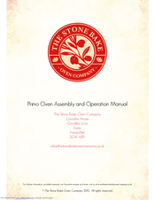 The Stone Bake Oven Primo Assembly And Operation Manual