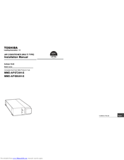 Toshiba MMD-AP0724H-E Installation Manual