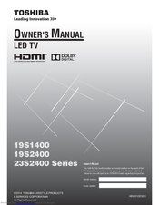 Toshiba 19S1400 Series Owner's Manual
