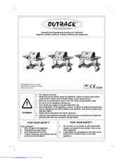 Outback Sapphire 2 Burner Assembly And Operating Instructions Manual
