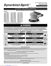 Dynorbital-Spirit 59038 Safety, Operation And Maintenance