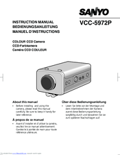 Sanyo VCC-5972P Instruction Manual