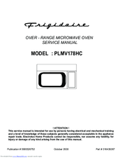 Frigidaire PLMV178HC Service Manual