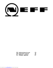 Neff T44T3..N Series User Instruction