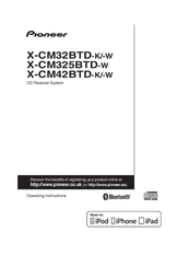 Pioneer X-CM325BTD-w Operating Instructions Manual