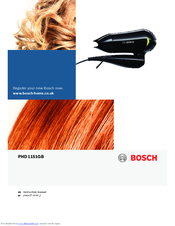 Bosch PHD?1151GB Instruction Manual