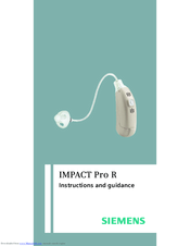 Siemens IMPACT Pro R Instructions And Guidance