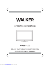 Walker WP2211LCD Operating Instructions Manual